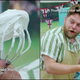 Mark holding his whisk upright to resemble Trump's hair